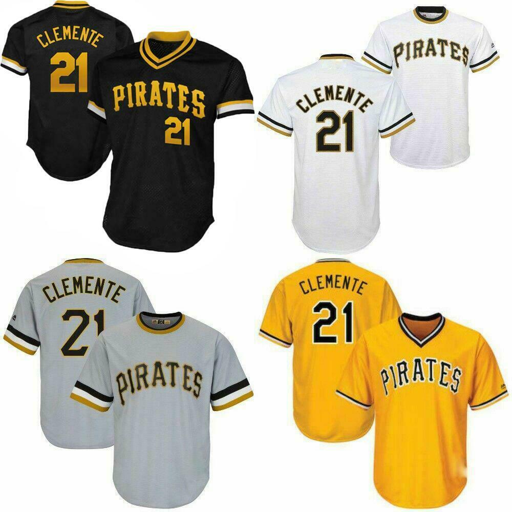 Mlb Pittsburgh Pirates Pullover #21 Clemente Baseball Jersey