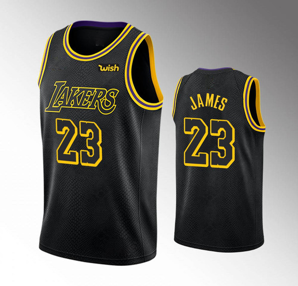 NBA UNK LA Los Angeles Lakers James #23 Black Camo Replica Jersey  Men's Various